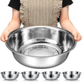 Nuogo 4 Pcs Stainless Steel Mixing Bowls Metal Mixing Bowls Extra Large Basin by Nuogo