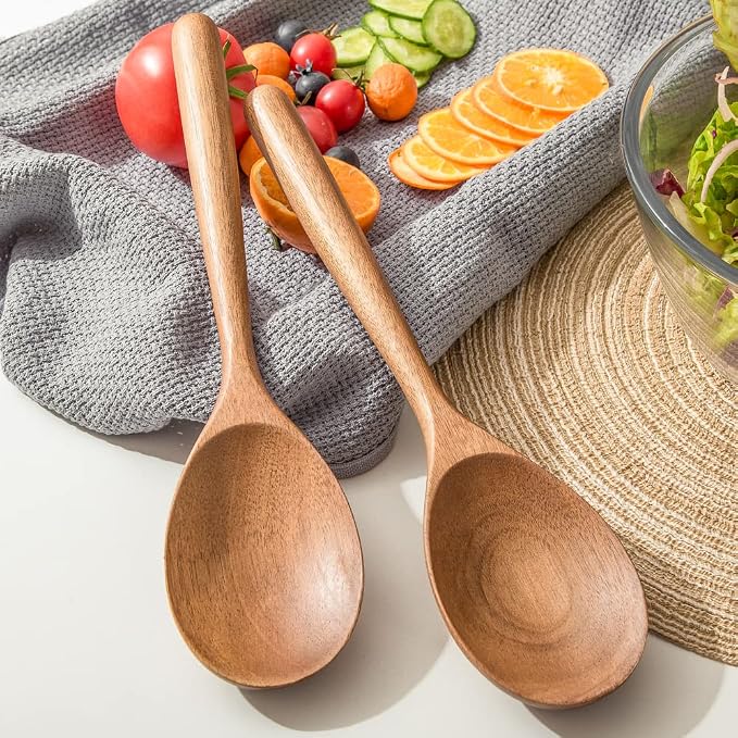 Wood Spoon, Healthy Acacia Wooden Cooking Spoons, Durable Kitchen Serving Spoon - Image 7