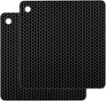 Silicone Non-Slip, Heat Resistant & Water-Trapping Trivet Mats by TENOC