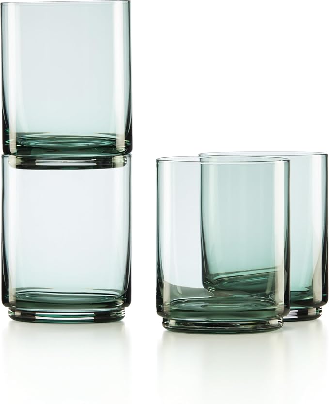 Lenox Tuscany Classics Stackable Drinkware, Dishwasher Safe, Tall Glasses by Lenox
