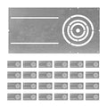 ASD 18 Inch New Construction Mounting Plate with Asymmetric Round Hole - 3/4/6 Inch Flat Steel Rough in Wafer Light Bracket, Shallow LED Recessed Lighting Housing, 24 Pack