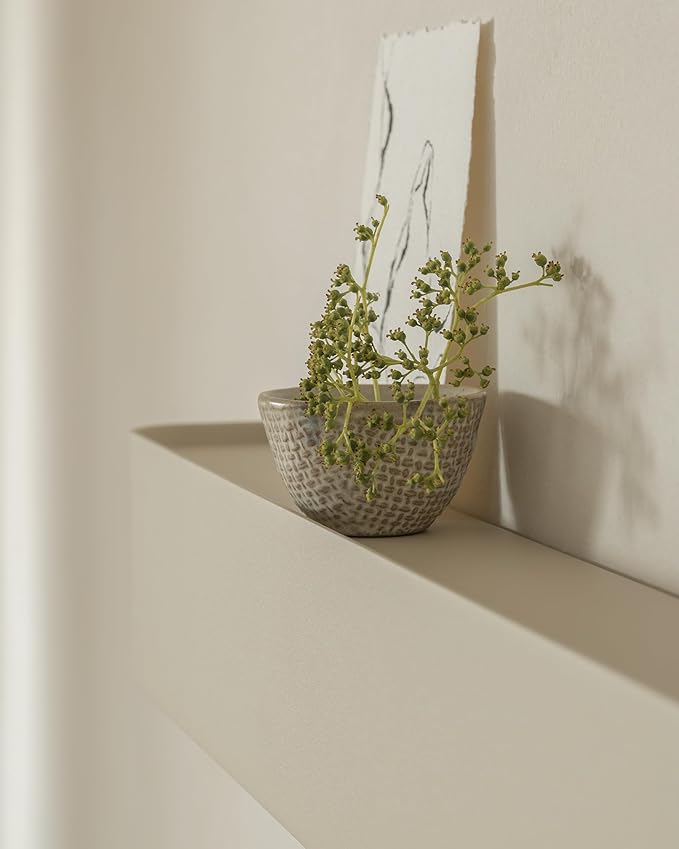 Kazai.® Coat Rack Wall Mount with Shelf 'Tone' | Modern Design Coat Hanger with Hidden Hooks and Storage | Hat Rack with Shelf in Metal | Wall-Mounted Purse Organizer | Taupe
