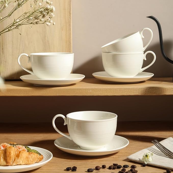 10OZ Porcelain Cappuccino Cups - Image 5
