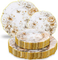 20Pack Floral Plates Disposable by WDF