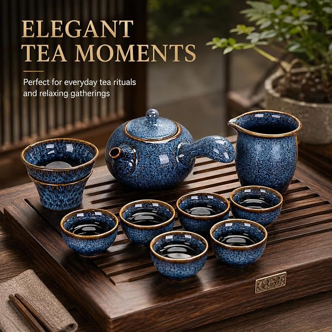 9-Piece Chinese Tea Set, Gongfu Tea Sets - Image 2