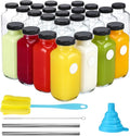 CUCUMI 24pcs 16oz Glass Juice Bottles by CUCUMI