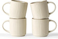 famiware Coffee Mug Set for 4, Star 12 oz Catering Mugs Cup Set by Famiware