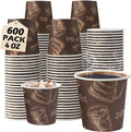 600 Pack 4 oz Small Coffee Cups, Disposable Paper Espresso Cups for Hot/Cold Drinks, Office, Home, Shop, Event