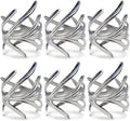 DII Decorative Assorted Silver Napkin Ring Set, One Size by DII