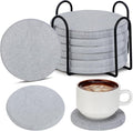 Yaomiao Diatomaceous Earth Coasters Set of 6 Absorbent Coasters by Yaomiao