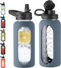 CIVAGO 32 oz Glass Water Bottle by CIVAGO