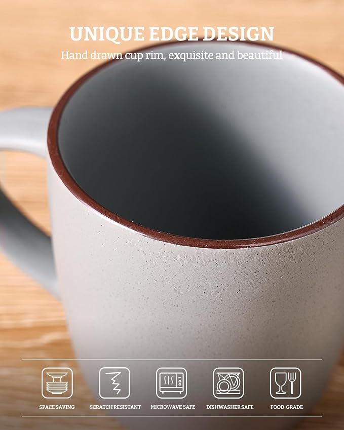 famiware Mercury Coffee Mugs 13 oz, Coffee Mugs Set of 8 - Image 4