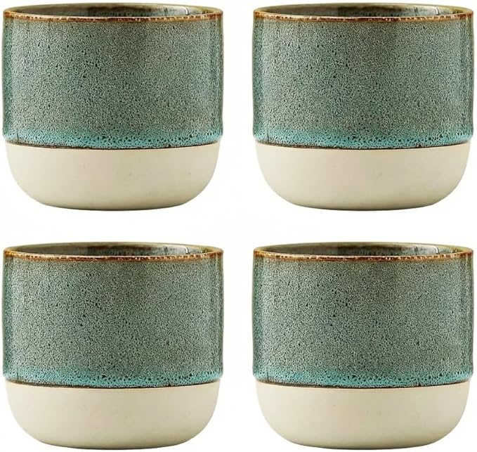 Ceramic Tea Cups 7oz Japanese Style Ceramic Tea Set, Tea Cup, Herbal Tea Coffee by chooguang