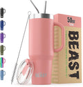 Beast 50 oz Tumbler with Handle Stainless Steel Vacuum Insulated Coffee Ice Cup by GreensSteel