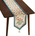 Patdrea Designer Elegant Velvet Table Runner, Colorful Floral Pattern, by patdrea