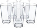 Clear Plastic Reusable Drinking Glasses set 6, 12oz Iced Tea Cups | BPA Free by WEXINHAO