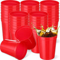 Yungyan 12 Pack Red Stadium Cups Reusable Plastic Cups Blank Drink Stadium by Yungyan