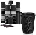 Lamosi 50 Pack 12 oz Disposable Coffee Cups by BuyNow