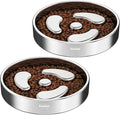 Slow Feeder Dog Bowl-1Cup for Small Puppy, Double-Layer 304 Stainless Steel Puzzle Bowl, Anti-Choking for Fast Eaters, Non-Slip Base, Dishwasher Safe [2Pack]