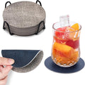 Faux Leather Drink Coasters by Chitomars