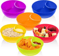 Weewooday Snack and Dip Bowls, Chips Serving Bowls Anti Soggy Divided Bowl by Weewooday