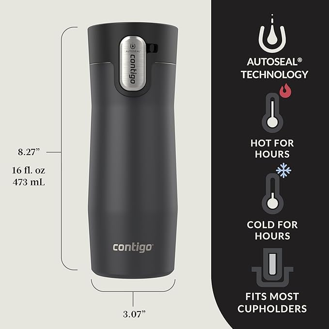 Contigo West Loop 3.0 Stainless Steel Insulated Travel Mug, Leak Proof - Image 5