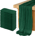 12 Pack Cheesecloth Table Runner 10Ft Christmas Gauze Boho Table Runners by Home