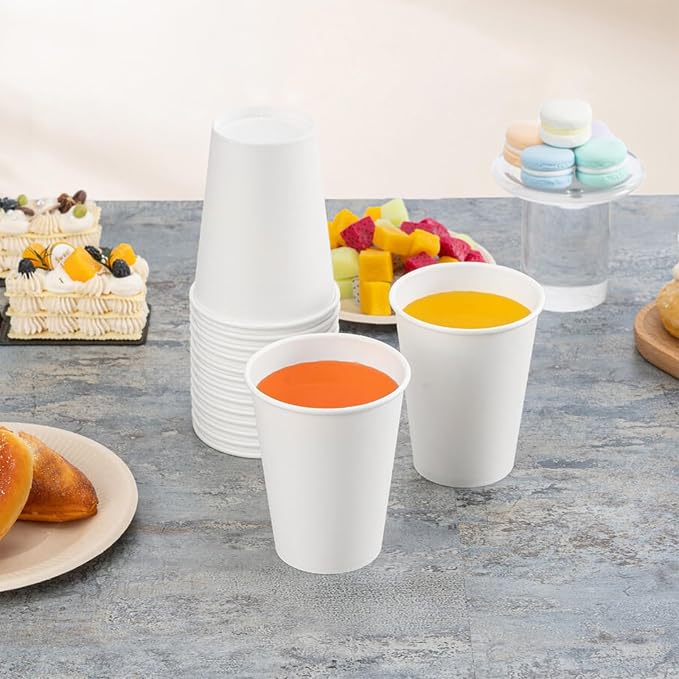 RACETOP 12 oz 500 Pack Disposable Coffee Cups, Paper Cups, Hot Cups | Sturdy - Image 2