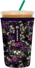 Sok It JavaSok Iced Coffee & Cold Soda Insulated Neoprene Cup Sleeve (After Dark, Medium: 22-28oz)