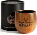 Charred Wooden Whiskey Glasses, Bourbon Drinking Glass, Whiskey Gifts for Men, Old Fashioned Whiskey Tumbler, Great Bourbon Gifts for Men, Dad, Husband, Brother, Whiskey Lovers, Wood Whiskey Cup