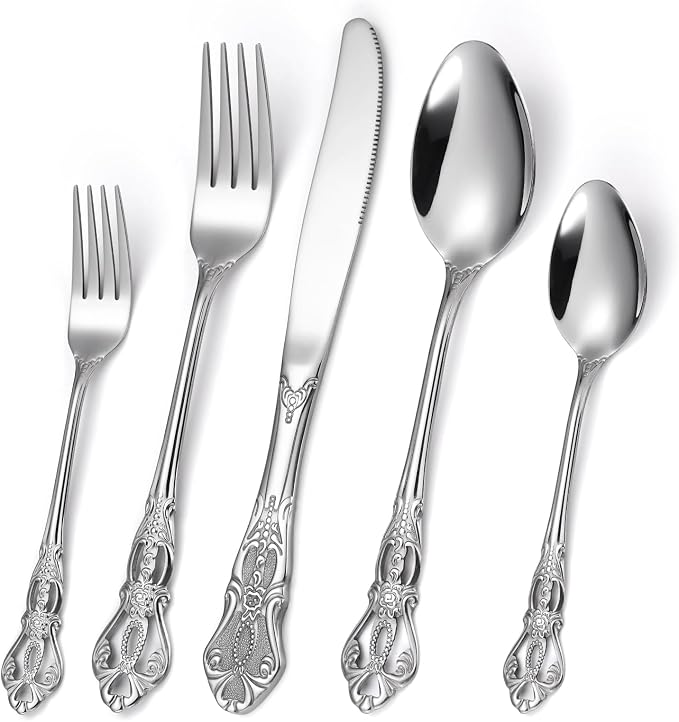 Gorgeous Retro Royal Silverware Set by MetalServingUtensils
