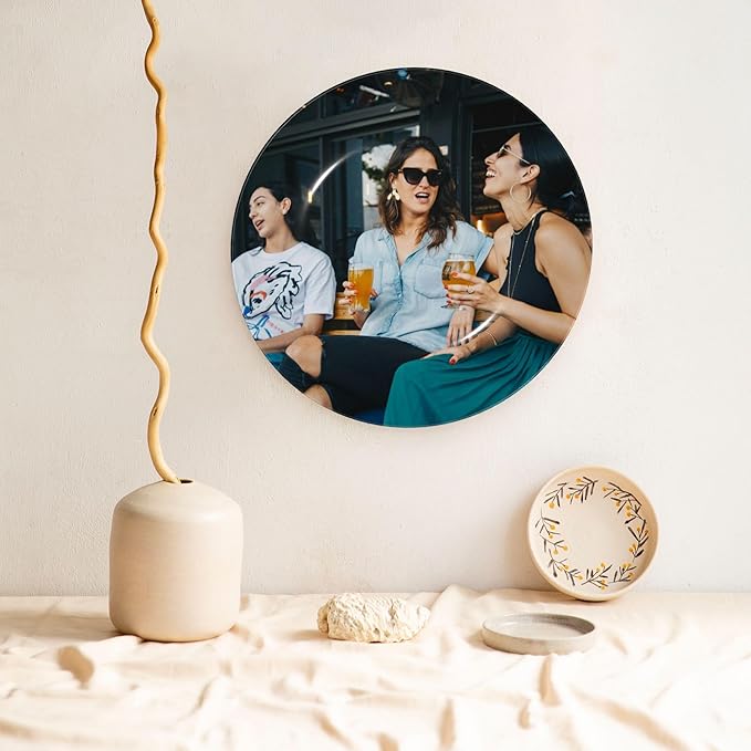 Custom Photo Ceramic Decorative Plates Personalized Porcelain Plate Add Logo Photo Text Ceramic Dinner Plate Home Decor (7 in)