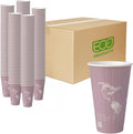 ECO PRODUCTS Compostable Disposable Insulated World Art 16oz Large Coffee Cups by Eco-Products