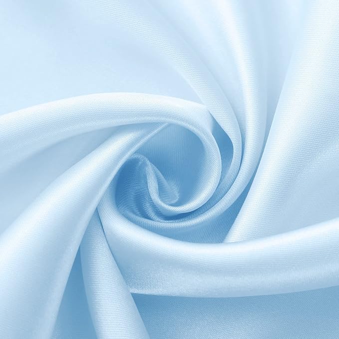 Horbaunal 12 Pack Light Blue Satin Table Runner 12 x 108 Inch | Smooth Table - Image 6