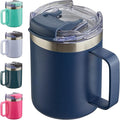 12oz Insulated Travel Coffee Mug by ALOUFEA