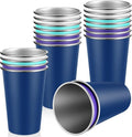 Mimorou 20 Pack 16 oz Stainless Steel Pint Cups Metal Cups Unbreakable Drinking by Mimorou