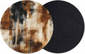 Black Brown Gradient Coasters Set of 2, Absorbent Coasters by Unknown