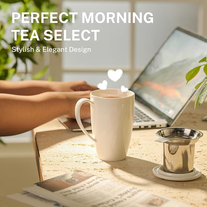 Sweese 15oz Porcelain Tea Mug - Image 5