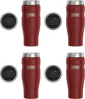 THERMOS Stainless King Vacuum-Insulated Travel Tumbler, 16 Ounce, Rustic Red by Thermos