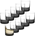 Whiskey Glasses by Libbey 10 oz. Set of 10, Bulk Pack - Heavy Base Old Fashioned Glass, Perfect for Scotch, Bourbon, Whiskey, Cocktail - Black