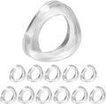 Clear Acrylic Napkin Rings Set of 12 by ALPHALivingHOME