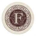 Thirstystone Monogram Letter Natural Sandstone Coaster 4 Pack | Manufactured in by Thirstystone