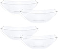 PLASTICPRO Disposable 32 ounce Square Serving Bowls, Party Snack or Salad Bowl by PLASTICPRO