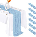 6 Pack Baby Blue Cheesecloth Table Runner 20 x 120 Inch Gauze Table Runner by Unknown