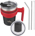 Konokyo 10 oz Tumbler with Handle and Straw, Insulated Travel Mug | Mystic by Konokyo