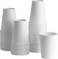 GUSTO 12 oz Disposable White Paper Cups Hot Coffee Cups | Eco-Friendly Material by GUSTO