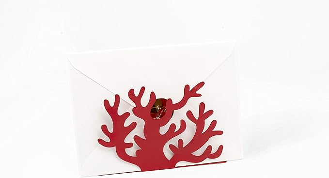 Mango Steam Tabletop Napkin/Tissue & Letter Holder For Home, Kitchen, Restaurants (Coral, Red)