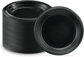 PLASTICPRO 400 PCS Black Plastic Plates Light Weight 6 Inch Plastic Dessert by PLASTICPRO