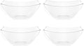PLASTICPRO Disposable Square Serving Bowls, Party Snack or Salad Bowl, Plastic by PLASTICPRO