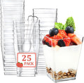 Eupako 25 Pack 5 OZ Plastic Mini Dessert Cups by Eupako